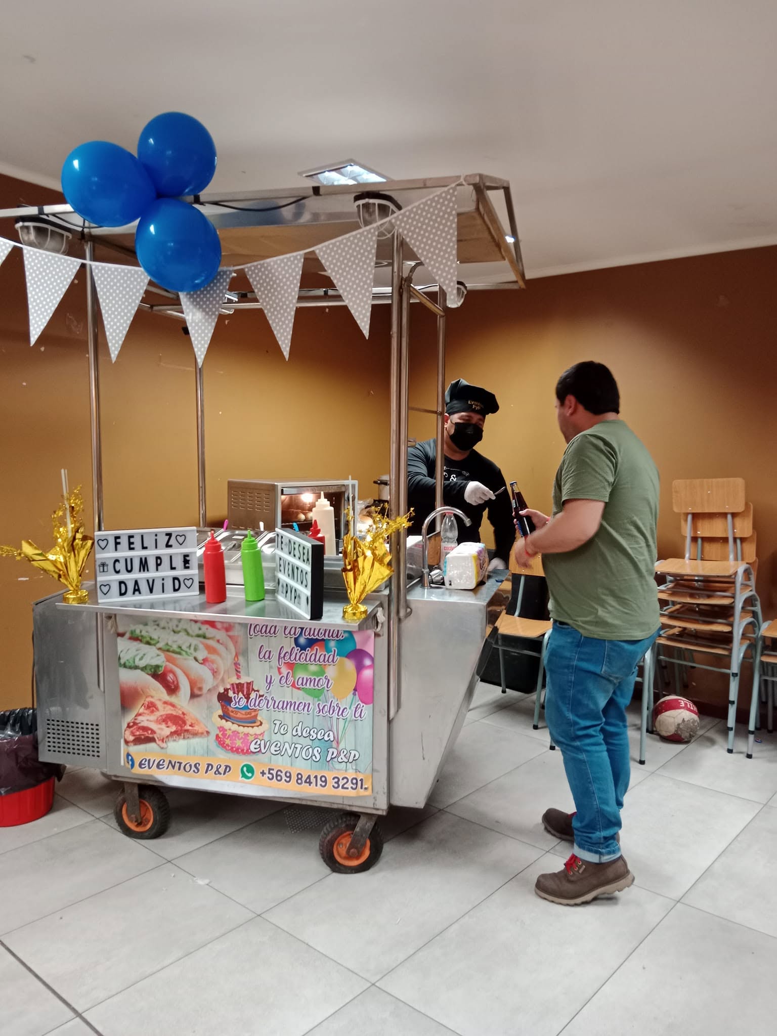 Cumpleaños infantiles y de adultos con carritos de comida en Santiago
